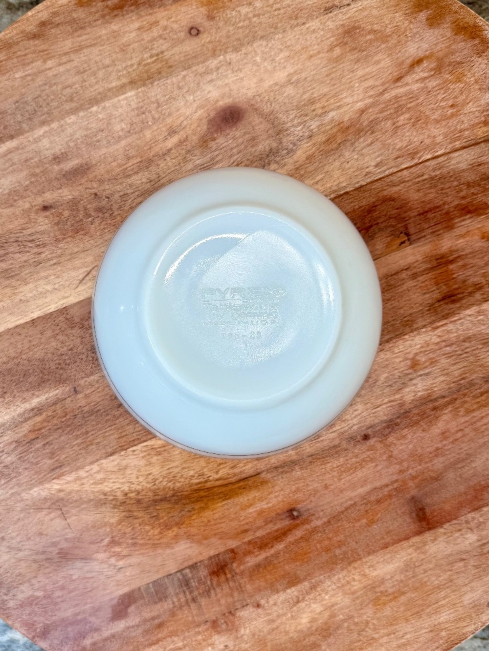 VTG Pyrex by Corning Tableware Double Tough Double Green Stripe Bowl #705 5.5" - Picture 6 of 9